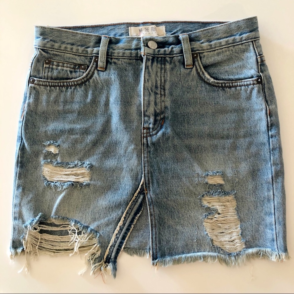 Free People Denim Skirt